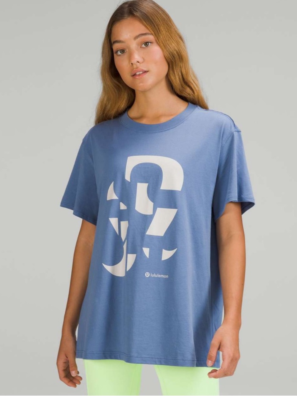#916 Lululemon All Yours Cotton Graphic Tee Water Drop Size 2 Est